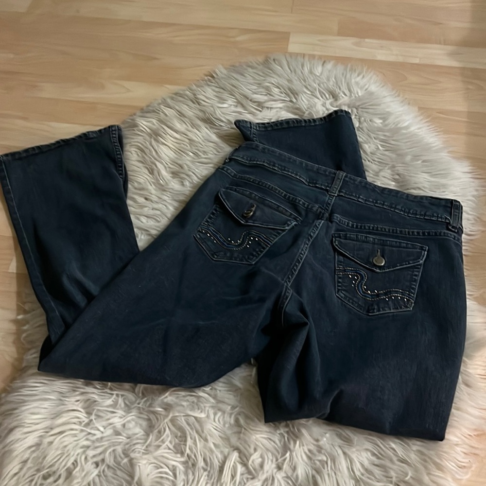 Riders By Lee Vintage Dark Rinse Stone Embellished Jeans 8P